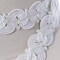 1 Yard 7/8" White Swirled Upholstery Gimp Trim Elegant Decorative Finish